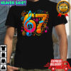 6 7 music notes six seven art shirt
