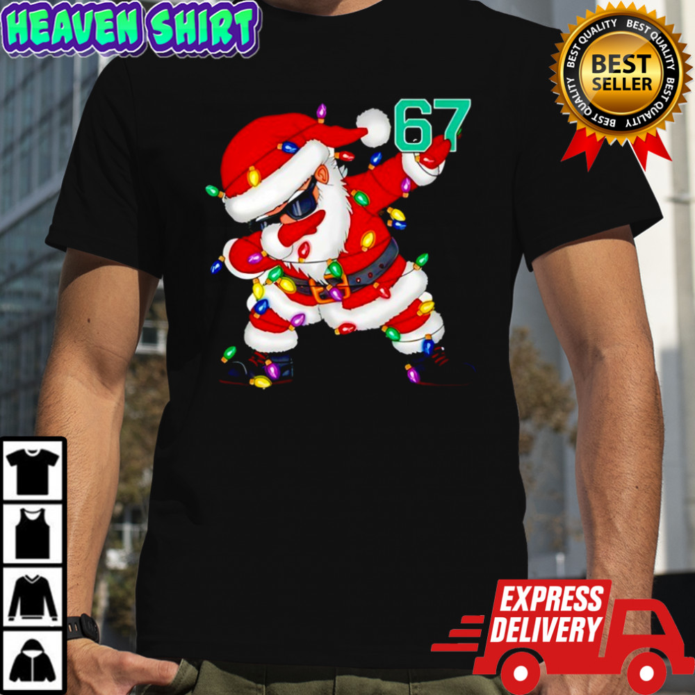 67 Six Seven Meme Brainrot Dabbing Santa Claus Costume shirt