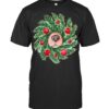 Cute Dog Nose Christmas Wreath Christmas Dog Mom Dog Lover T Shirt