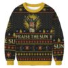 Dark Souls Praise the Sun Christmas Ugly Sweatshirt