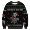 Dead Inside Festive Outside Christmas Ugly Sweatshirt