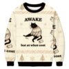 Decadent Smoking Cat Christmas Ugly Sweatshirt