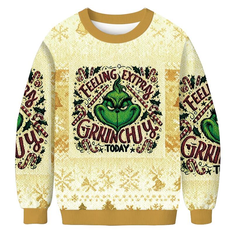 Feeling Extpra Grinch Christmas Ugly Sweatshirt