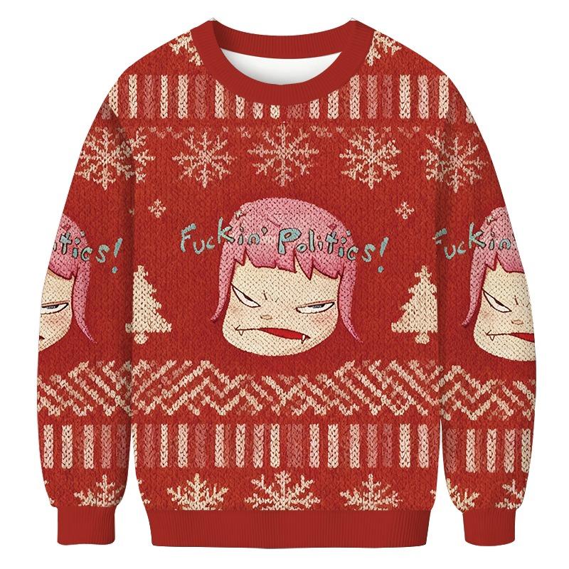 Fuckin Politics Christmas Ugly Sweatshirt