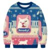 Funny Benadryl Meme Cat Christmas Ugly Sweatshirt