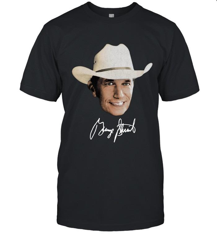 George Strait Signature Cowboy Hat Country Music T-Shirt