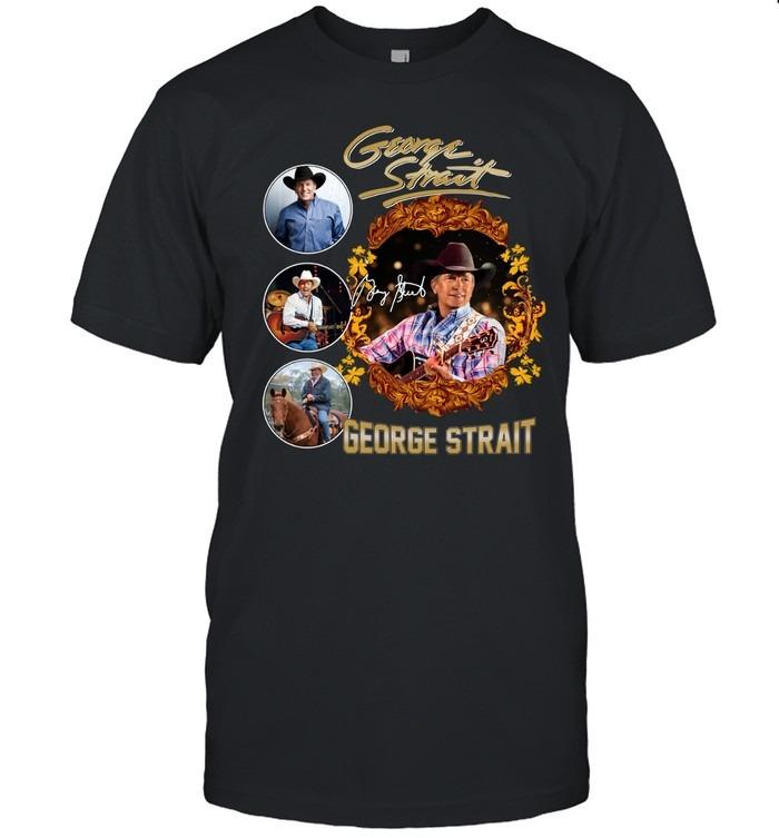 George Strait The King Of Country Music Golden Frame T-Shirt