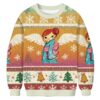 Girl In A Kimono Christmas Ugly Sweatshirt