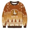 Goose With A Knife Christmas Ugly Sweatshirt