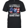 Grandmas Knit Real Grandmas Listen To George Strait USA Flag T-Shirt