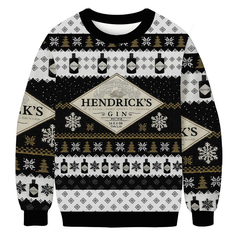 Hendrick's Gin Christmas Ugly Sweatshirt