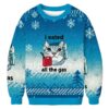 I Eated All The Gas Cat Funny Christmas Ugly Sweatshirt