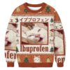 Ibuprofen Meme Cat Christmas Ugly Sweatshirt