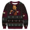 Laughing LeoDiCaprio Meme Christmas Ugly Sweatshirt