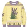 Lavender Ukiyo-e Japanese Christmas Ugly Sweatshirt