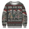 Look at Me Being Festive Skeleton Christmas Ugly Sweatshirt