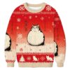 Matsumoto Hoji Cat Christmas Ugly Sweatshirt