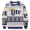 Miller Lite Christmas Ugly Sweatshirt