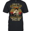 Some Of Us Grew Up Listening To George Strait The Cool Ones Still Do Retro Sunset T-Shirt