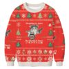 Strawberry Jam Cat Christmas Ugly Sweatshirt
