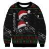 The Cat Is Watching Today Christmas Ugly Sweatshirt
