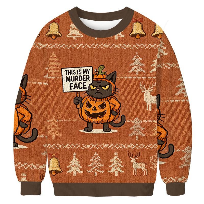 This Is My Murder Face Christmas Ugly Sweatshirt
