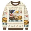 WTF Is A Kilometer Meme Christmas Ugly Sweatshirt