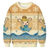Water Splashing Christmas Ugly Sweatshirt