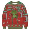 You Must Accept The Frog Christmas Ugly Sweatshirt