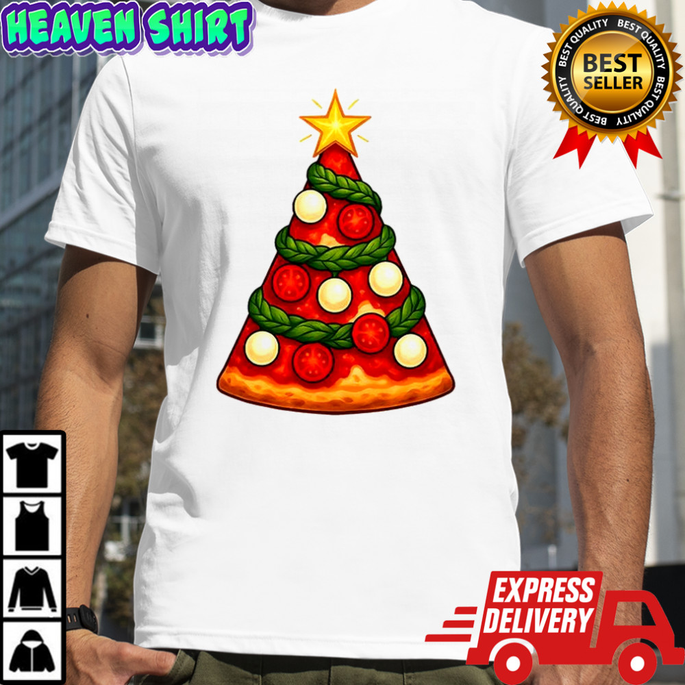 A slice of pizza Christmas tree shirt