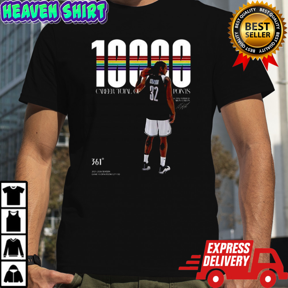 Aaron Gordon 10k Points career totai of ponts shirt