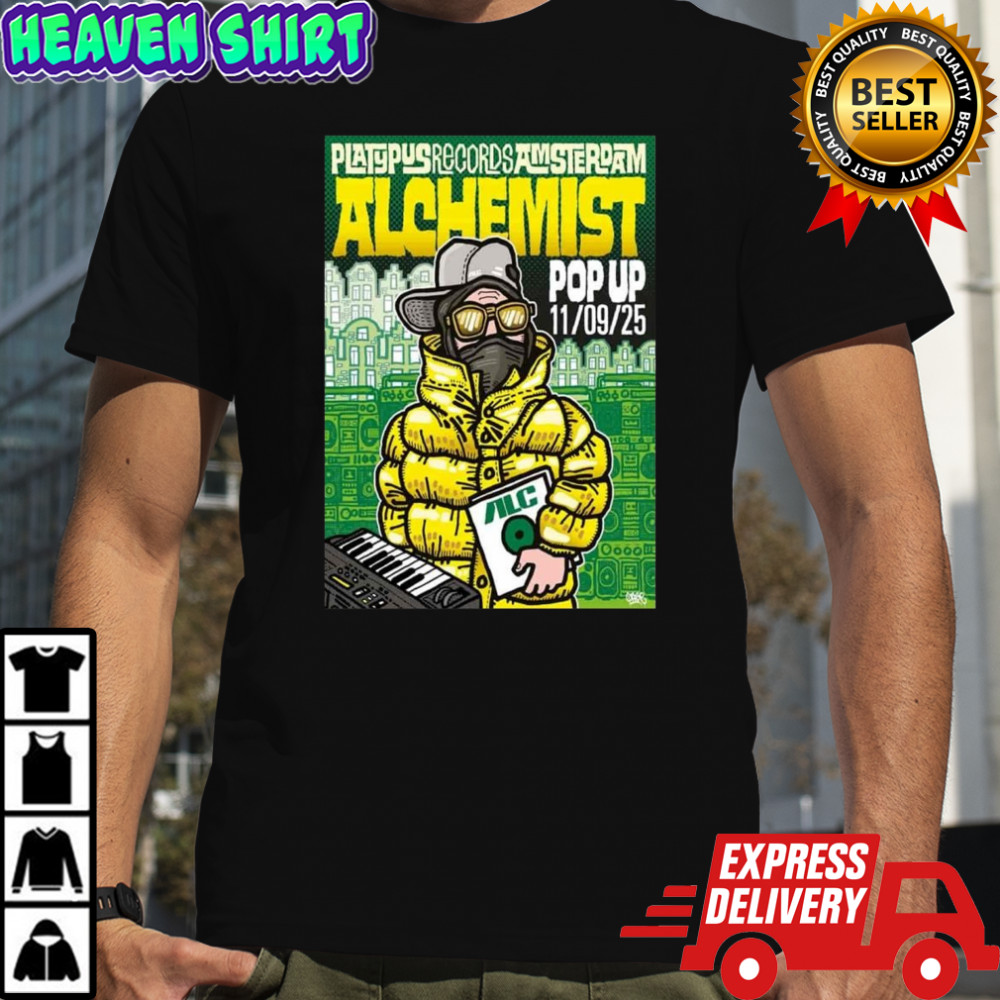 Alchemist Platypus Records Amsterdam Pop Up On November 9 2025 Shirt