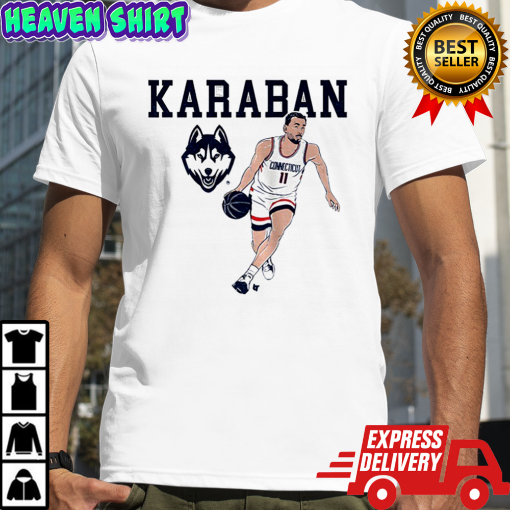 Alex Karaban Name Pose UConn Huskies Basketball Big East Conference shirt