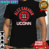 Alex Karaban UConn Huskies basketball name number 11 ball shirt