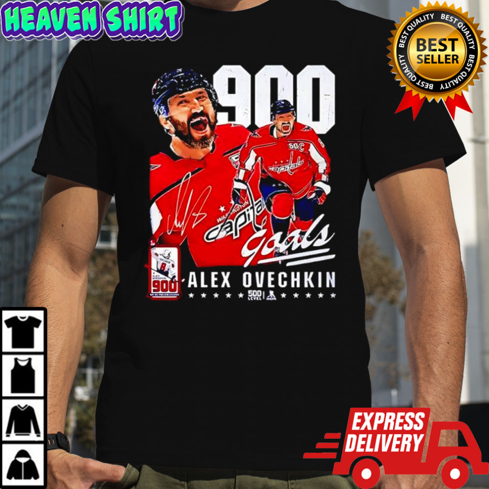 Alex Ovechkin’s 900 Goals merchandise career signature shirt