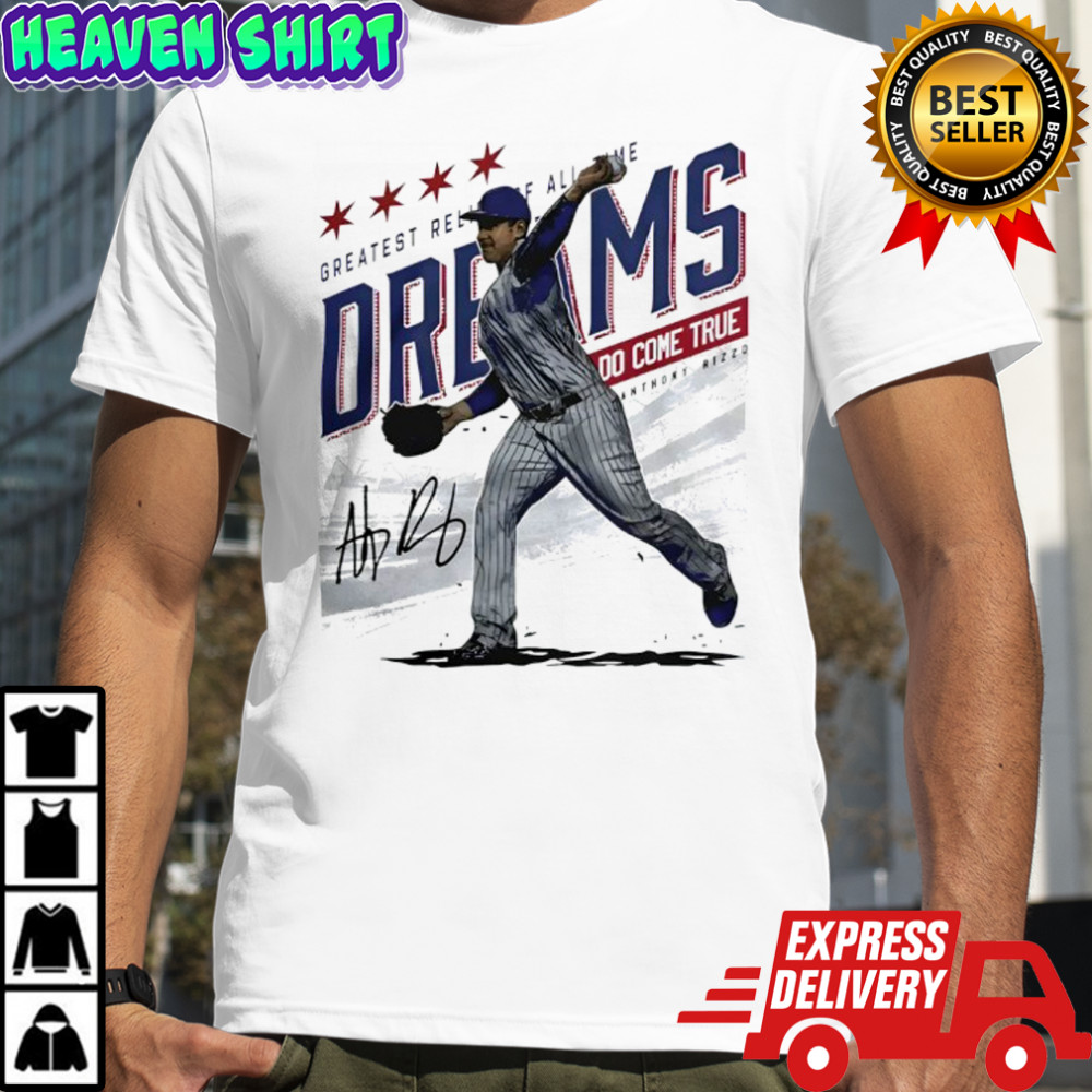 Anthony Rizzo Chicago C pitching do come true debut MLB shirt