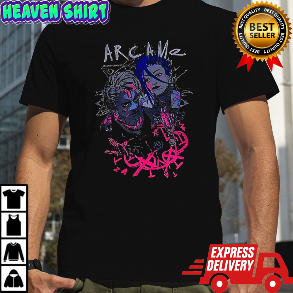 Arcane Jinx and Ekko shirt