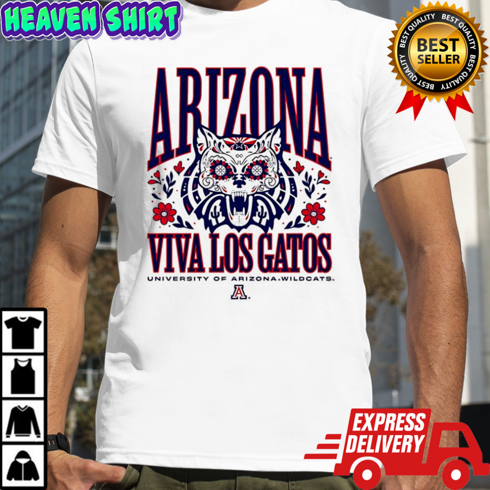 Arizona Wildcats Viva Los Gatos Día de los Muertos shirt