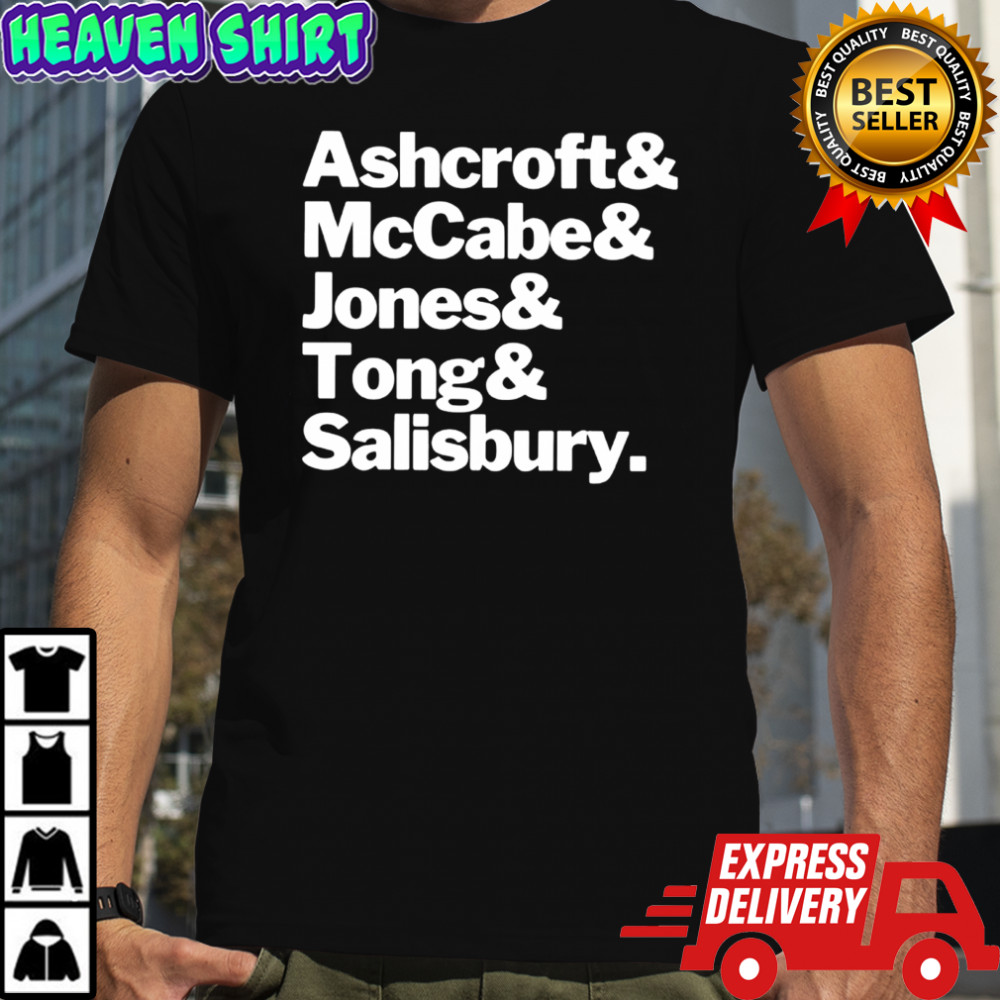 Ashcroft and McCabe and Jones and Tong and Salisbury shirt