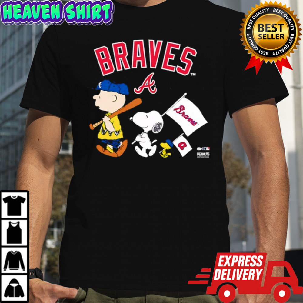 Atlanta Braves Peanuts Flag shirt