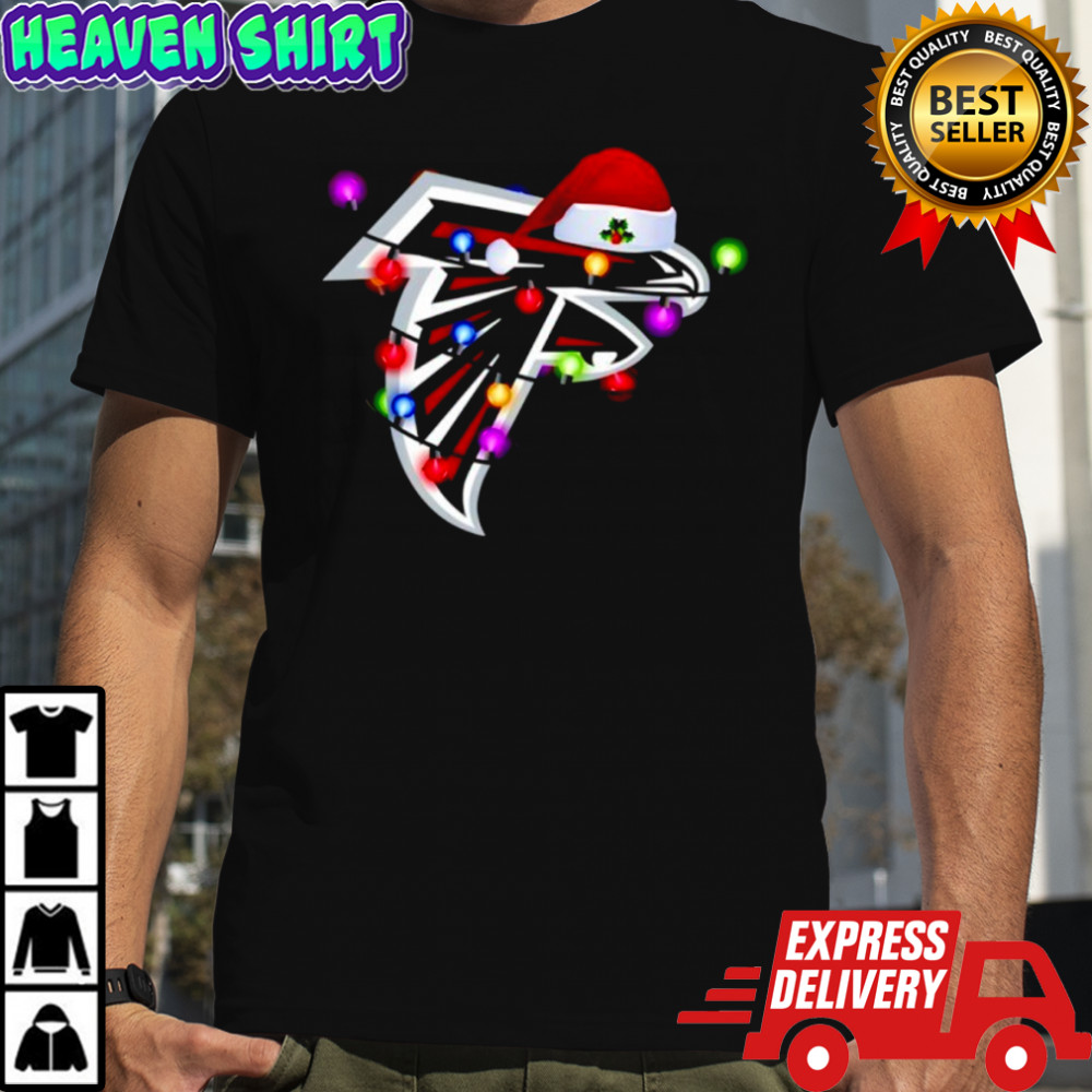 Atlanta Falcons Santa Hat Holiday Christmas Shirt