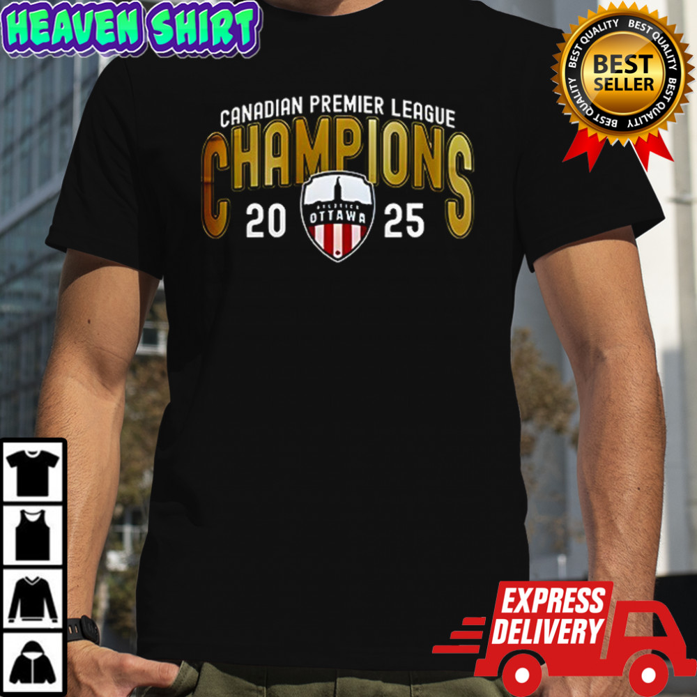 Atlético Ottawa 2025 Canadian Premier League Champions T-shirt
