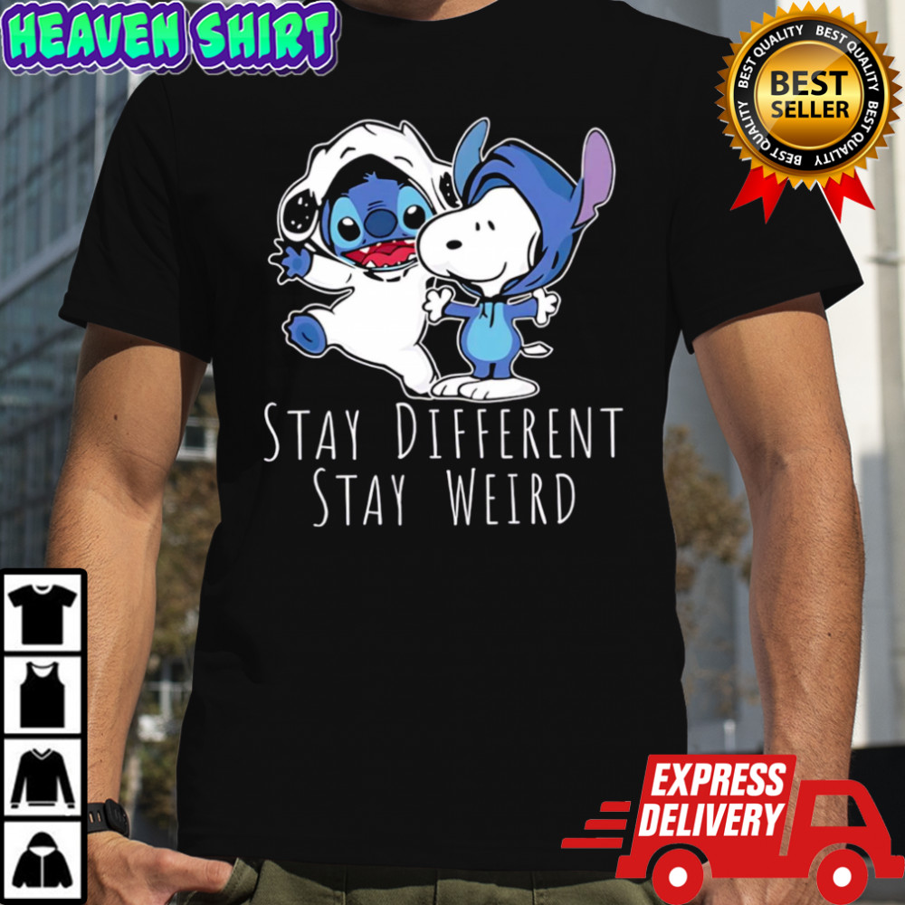 Awesome Snoopy Stay Different Stay Weird shirt