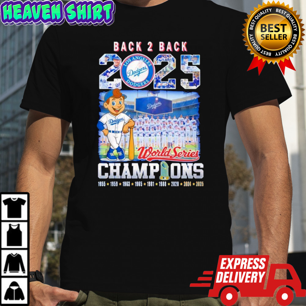 Back to Back 2025 World Series Champions Dodgers T-Shirt