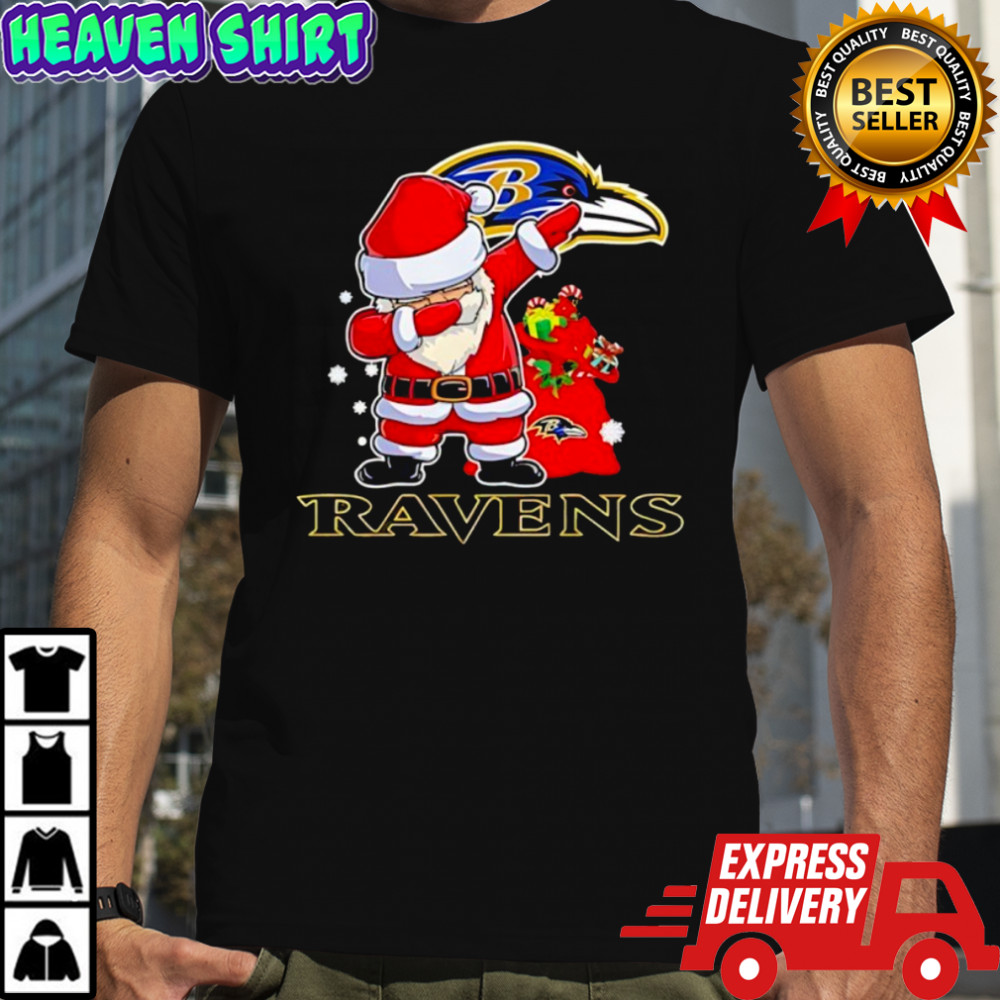 Baltimore Ravens Dabbing Santa Christmas shirt