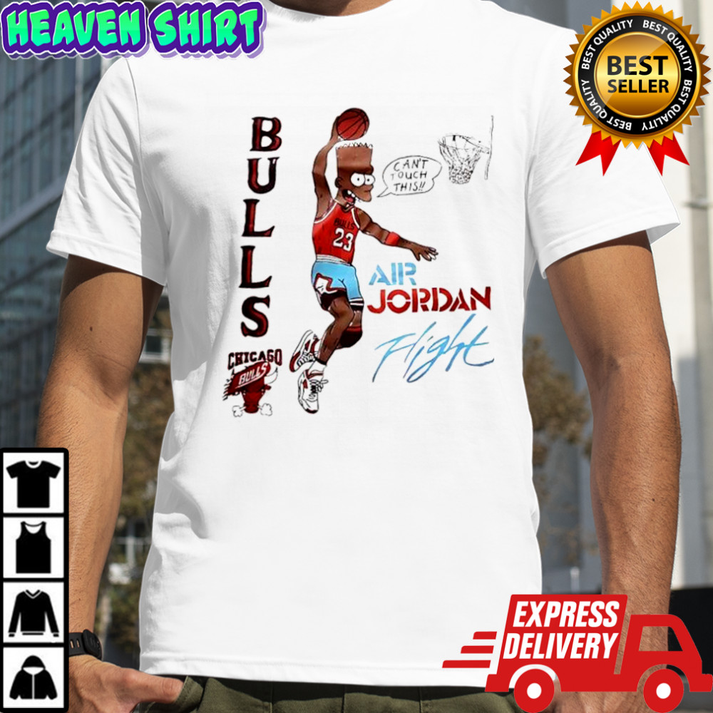Bart Simpson x Michael Air Jordan of the Chicago Bulls shirt