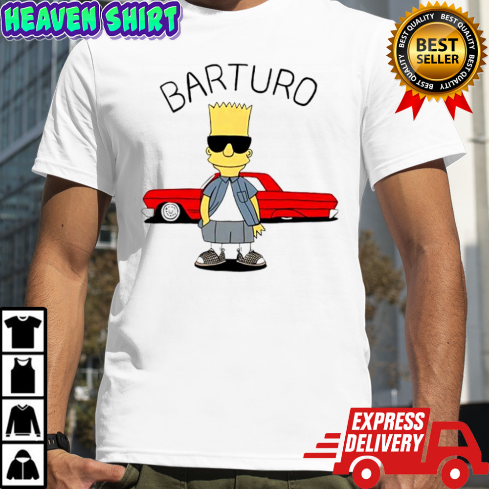 Barturo Bart Simpson red car shirt