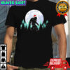 Bigfoot Christmas Tree Xmas Moon shirt