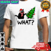 Black Cat Gift Pushing Christmas Tree Over Cat What shirt