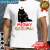 Black cat Meowy Christmas shirt